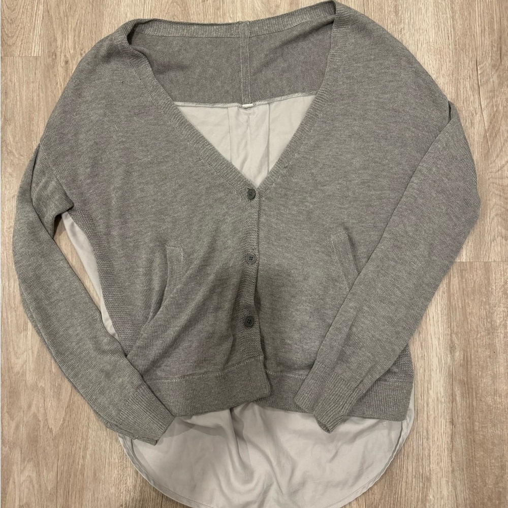 lululemon athletica Gray Cardigan